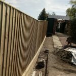 sleeper retaining wall will 1.8m close board 