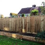 Nice close board garden fence