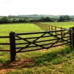 equestrian post and rail fence