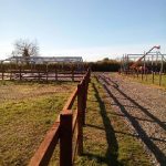 Equestrian yard at Chippenham post and rail paddocks and buildings2