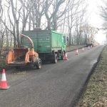 Roadside tree works over the highway for the last few days at Bulford