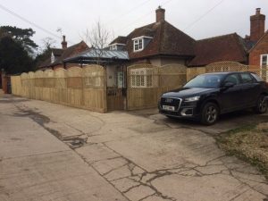 Recent fence project for Brackstone Builders in Worton 