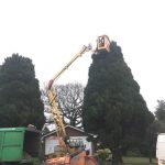 Our Cherry Picker and bark chipper