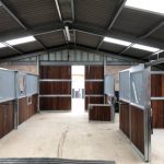 Inside the new build stables in Chippenham