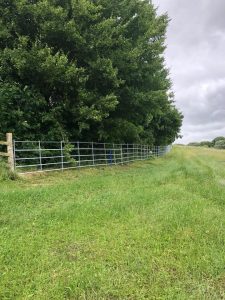 Galvanised estate fencing Salisbury Plain