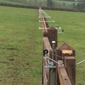 equestrian fencing with double sided electrical tape