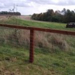 More Tornado equinet and creosote timber fencing and paddocks near Marlborough