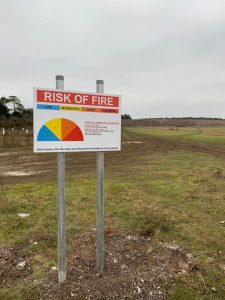 Erecting 38 warning signs around Salisbury Plain 1