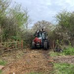 Mulching at Siston for Forestry Commission