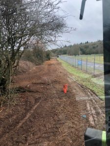 Clearing of dense scrub at Blandford Camp