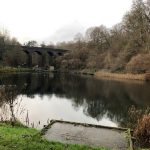 fence project to protect the disabled fishing lake at Tucking Mill Nr Bath