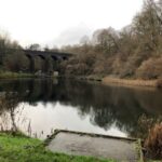 fence project to protect the disabled fishing lake at Tucking Mill Nr Bath