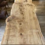 Table top sawn from cedar