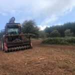 Heavy Mulching on the Mendip Hills