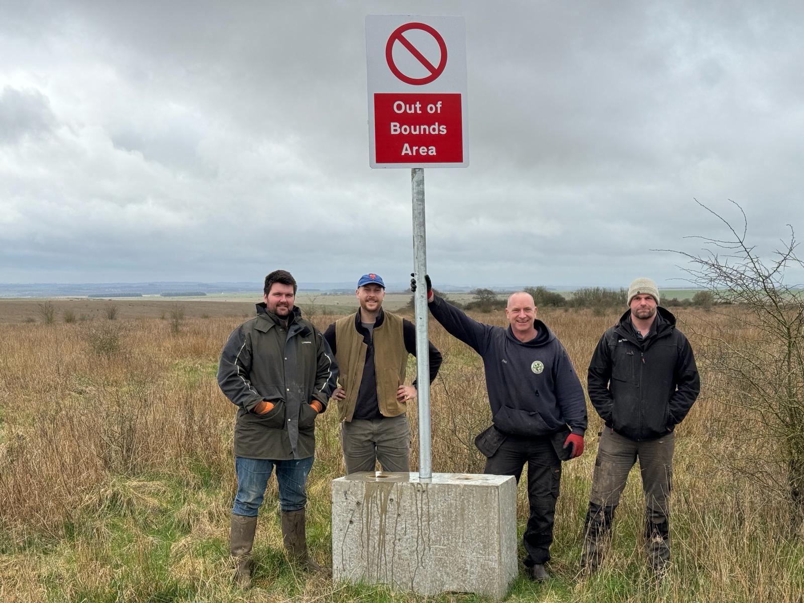 Erecting 200 signs - Conservation Contractors