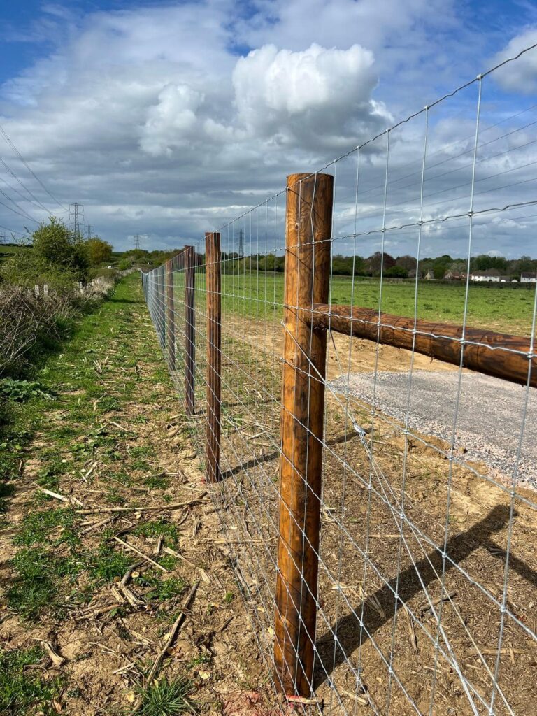 no-dig fence posts to complete the Solar Farm project