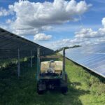 spraying under solar panels