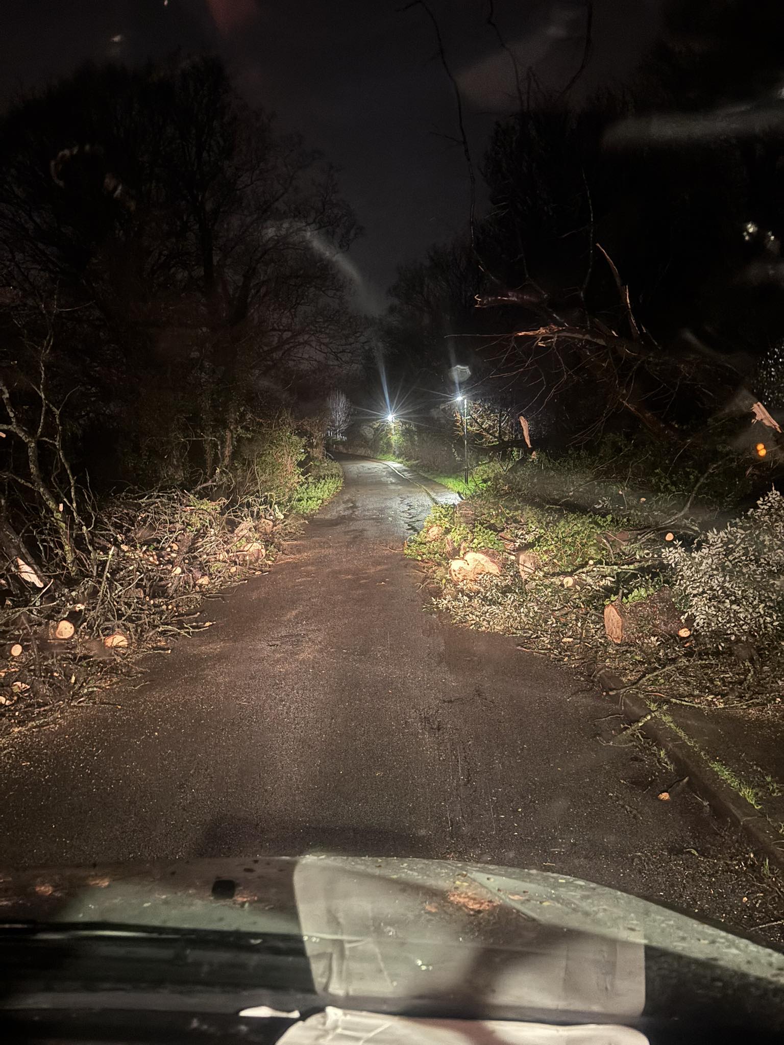 damage from Storm Goretti