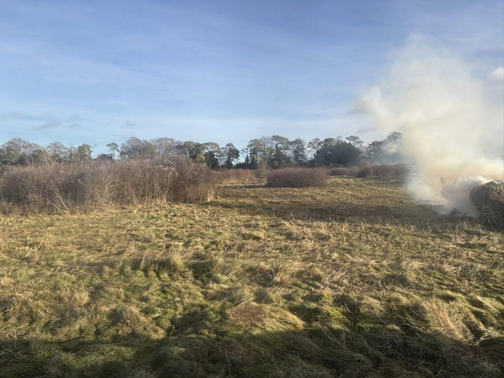 cut and collect flail attached to the Valtra 121