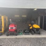 serviced and sharpened mowers ready to be returned