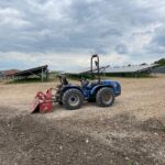 levelling ruts on a solar site